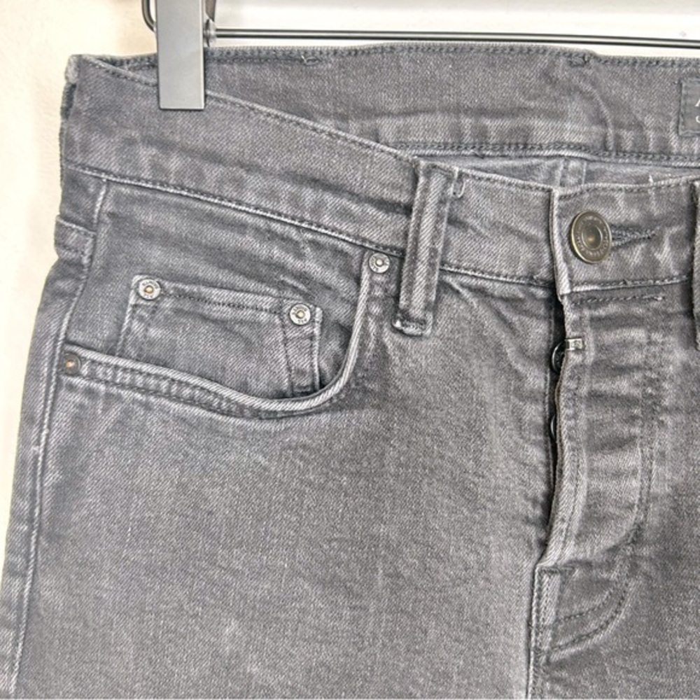 Allsaints Crow Cigarette Skinny Black Button Fly Denim Jeans Size 28‎ - Picture 7 of 10